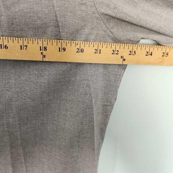 Craft + Flow Shirt Button Down Long Sleeve Gray Flip Cuffs Mens Large EUC - Picture 13 of 16